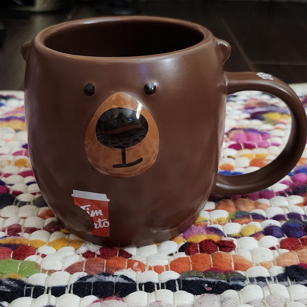 Bear Design Brown Mug